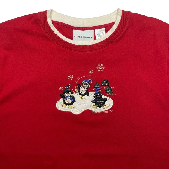 Vintage 90s Christmas sweater Alfred Dunner LARGE - Picture 3 of 4